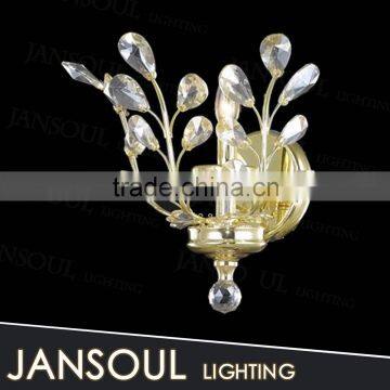 chinese new arriving cheap vintage leaf shape brass genie chandelier lighting fixtures wall lamp for bathroom