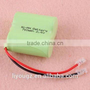 2/3AA 2.4V 700MAH Ni-MH Battery Pack