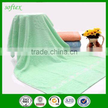 14s Weak Twist Solid Color Embroidery Bath Towel Stocks photo-2