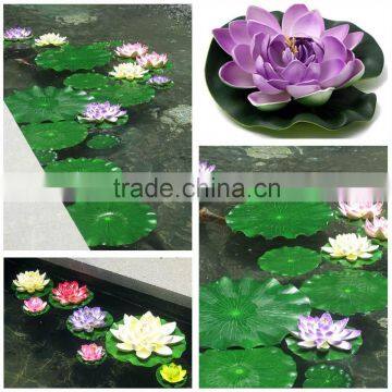 Aquarium Artificial Aquatic Lotus Flower Fish Tank Ornament Plant Decoration New photo-2