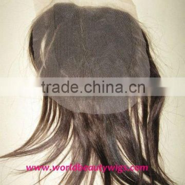 wholesale price 100% virgin brazilian human hair top closures/hair piece