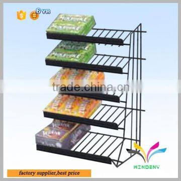 High quality custom supermarket promotion floor metal durian chocolate display rack