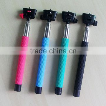 Smartphone wireless bluetooth monopod with shutter selfie stick