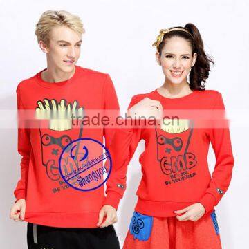 Wholesale Custom 100 Polyester Mens Pullover Sweatshirt With Printing