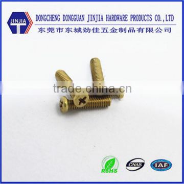 m2 pan head machine brass screws m2 brass screws