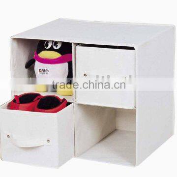 White 4 Drawers Storage Box