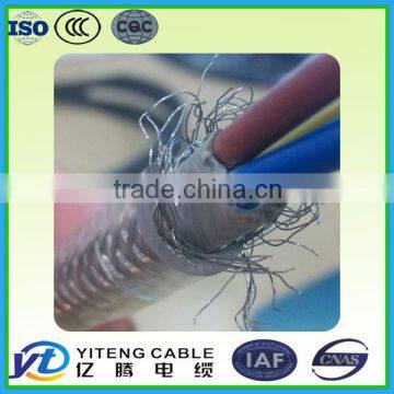 Shielded|Screened Control Cable with PVC Insulation and braided Steel Wire screen