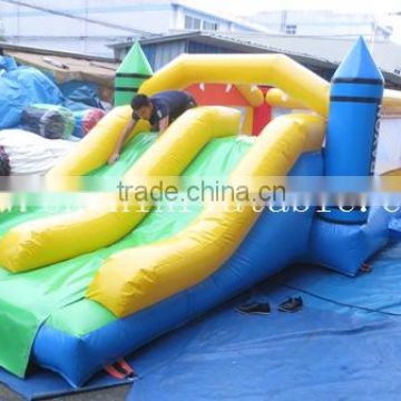 2015 new inflatable crayon theme combo bouncer for sale