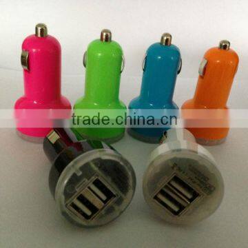 factory price mini design DC5V2.1A car charger OEM package