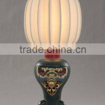 2015 Arabic style polyresin table lamp with the lantern lamp shade