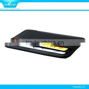 13625P High Quality Leather RFID Blocking Credit and ID Card Holder