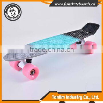 High quality truck can be OEM LOGO customized pattern plastic fish skateboards