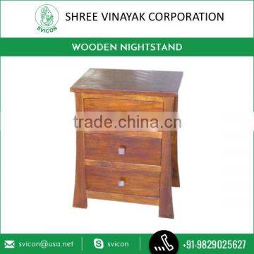 Simple and Elegant Decorative Bedroom Furniture Wooden Nightstand at Affordable Price