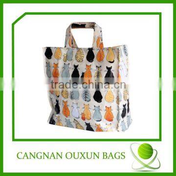 Full color printing pvc tote bag, pvc shopping bag