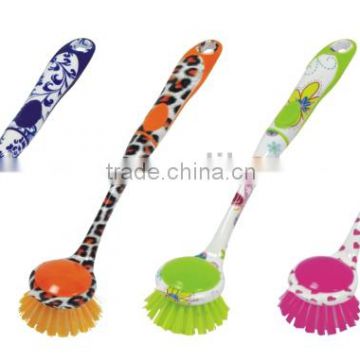 Plastic Dish Washing Brush With Nice Printing Picture