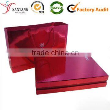 Yiwu Factory Wholesale Custom Paper Shopping Package Box Bag for Blanket t Shirt Outer Costume photo-2