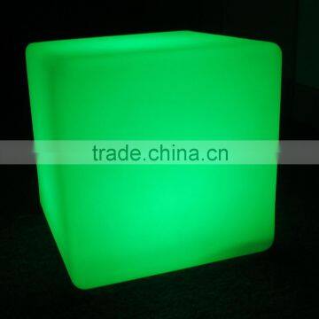 Cool bar decorative plastic led light cube seat