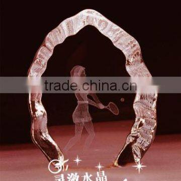 New Arrived Fashion 3d Laser Engraving Crystal Award Tropy,crystal souvenir trophy,crystal iceberg