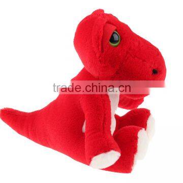 China Red Stuffed Sitting Dinosaur Toys Factory photo-6