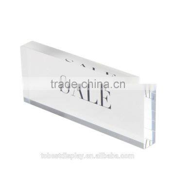 high clear beautiful custom clear acrylic block,acrylic logo block,acrylic brand block manuacturer