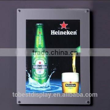 High quality acrylic led poster frame light frame