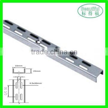 Double wall perforated U channel post