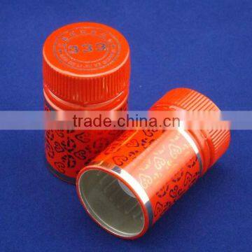 Aluminium plastic cap