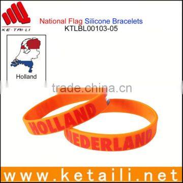 Factory Wholesale Silicone Bracelets Cheapest Silicone Bracelets Printed Logo embossed rubber band for bracelet