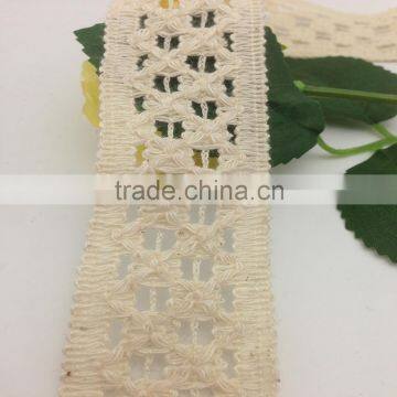 garment accessories 100% cotton braid floral lace trim