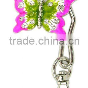 wholesale alloy butterfly ladies bag key holder,good quality,pass SGS factory audit