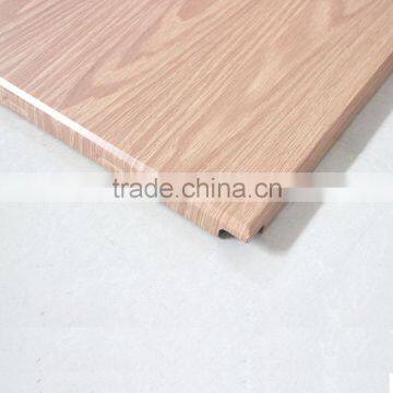 600 * 600mm Wood Grain Suspended Aluminum Ceiling Open Frame Ceiling Clip In Ceiling Tile photo-4