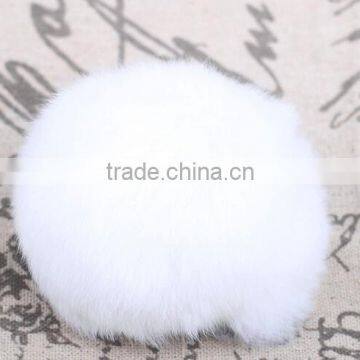 Customize Fashion Colorful Fluffy Ball Keychain / Rex Rabbit Fur Ball photo-6