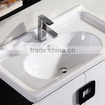 ROCH 8023 Simple Modern Solid Wood Cabinet Bathroom One Piece Vanity Top photo-2