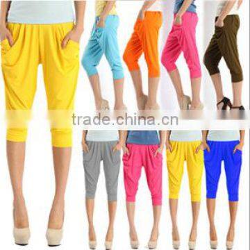 Women Lady ice silk haroun pants