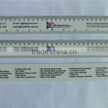 High Quality Plastic ruler OEM logo design colorful printing color plastic ruler