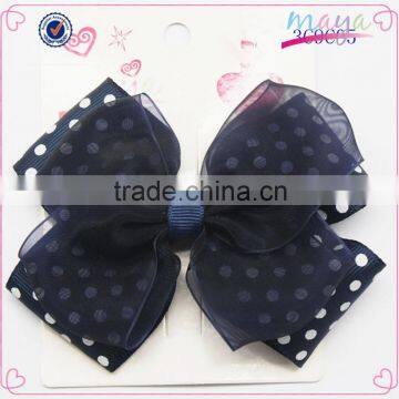 Black with white spots and hair bow net(approved by BV)