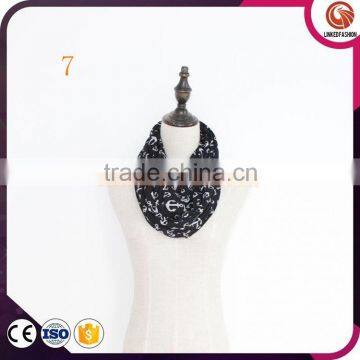 Wholesale Anchor Pattern Fleece Snood Custom Scarf Soft Polar Plaid Fleece Scarf