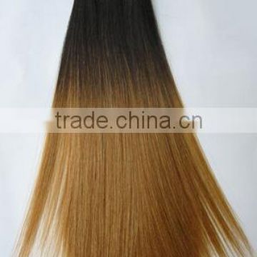 the outstanding ombre hair weft with pure smooth barazilian human hair