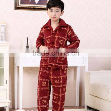 Boys 100% Cotton Flannel Pajamas With Warm Style photo-2
