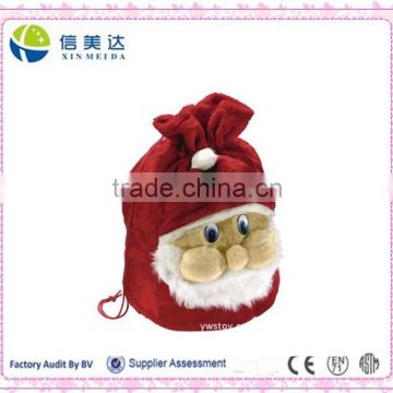 Santa Claus plush and stuffed candy bag