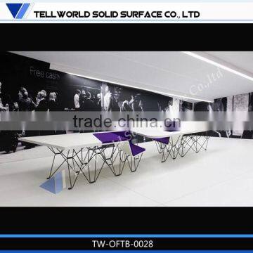 Low Price acrylic solid surface reception desks /luxury conference table