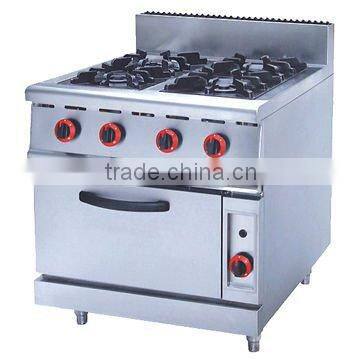 gas range with 4-bumer with oven