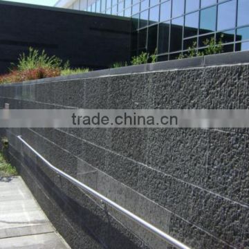 Chiselled balck limestone tiles for walls good building material