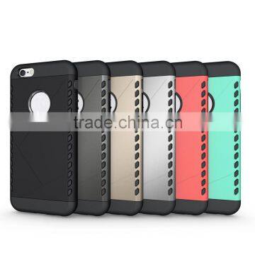 Hot 2 in 1 armor case for Iphone 6 4.7 premium TPU made great shock proof function