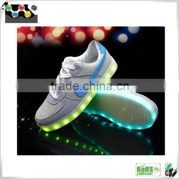 2016 Best price electric led shoes with battery, change led color running shoes