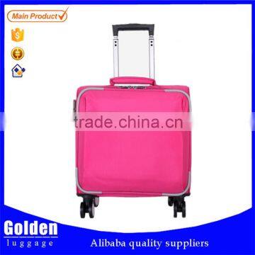 ligthweight travel trolley bag nylon pilot luggage set