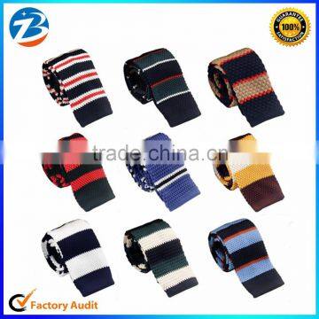 Hot Selling Striped Kniteed Mens Neck Ties In Stock