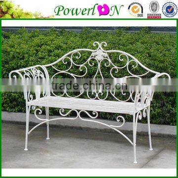 Novelty Design Antique Wrough Iron Metal Park Bench For Public Park I21 TS11 X11B PL08-8574CP1