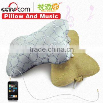 sound speaker car headrest /speaker neck cushion