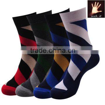 Spring Men's Striped Cotton Casual Socks